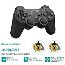 Load image into Gallery viewer, VOYEE Upgraded PS3 Controller, Wireless Controller with Enhanced Joystick/Battery/Motors, 7.0 ft Charging Cable for Sony Playstation 3 (Black)