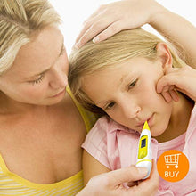 Load image into Gallery viewer, Digital Medical Thermometer for Fever - Oral, Rectal and Underarm Thermometer for Adults, Kids & Babies (Yellow)