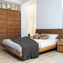 Load image into Gallery viewer, Utopia Bedding Premium Cotton Blanket Twin Grey - Soft Breathable Thermal Blanket 350 GSM - Ideal for Layering Any Bed