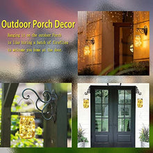 Load image into Gallery viewer, Cooo 8 Pack Outdoor Solar Lantern 30LED Mason Jar Lights Solar Powered,Waterproof Hanging Outdoor Patio Porch Garden Yard Backyard Balcony Lawn Pool Decor (Hangers & Handmade Jars included)-Warm White