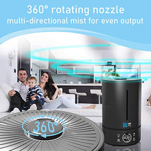 Load image into Gallery viewer, TBI Pro 6L Ultrasonic Humidifier with Top-Fill, 360° Nozzle for Home Large Room, Bedroom, Office, Travel, Babies - Easy to Clean Humidifiers Anti-Leak System, Auto Shut-Off, Black