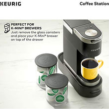 Load image into Gallery viewer, Keurig K-Cup Pod & Ground Coffee Storage Unit, Coffee Storage, Holds up to 12 ounces of Ground Coffee & 12 K-Cup Pods, Black