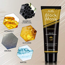 Load image into Gallery viewer, Blackhead Remover Mask Deep Cleansing Charcoal Black Mask Peel-Off Facial Mask for All Skin Types with Brush
