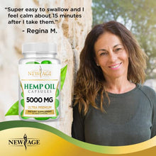 Load image into Gallery viewer, Hemp Oil Capsules Pills - 2 Pack - 5000 Hemp Oil Capsules - Made in The USA - Maximum Value - Rich in Omega 3,6,& 9