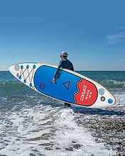 Load image into Gallery viewer, Cooyes Premium Inflatable Stand Up Paddle Board (6 inches Thick) with SUP Accessories & Backpack, Dry Bag, Adjustable Kayak Seat, Large Fin, Leash, Paddle and Pump, Standing Boat for Youth & Adult