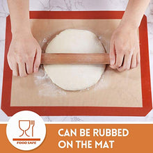 Load image into Gallery viewer, STATINT Baking Mats, Non-Stick, Reusable Food Safe Silicone- Pack of 4 Half Sheet +1Quarter Reusable Baking Mat for Macarons, Cookies, Pastries, Bread, Meat