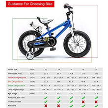 Load image into Gallery viewer, RoyalBaby Kids Bike Boys Girls Freestyle BMX Bicycle with Training Wheels Gifts for Children Bikes 14 Inch Blue