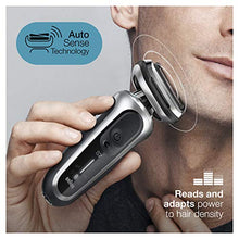 Load image into Gallery viewer, Braun Electric Razor for Men, Series 7 7027cs 360 Flex Head Electric Shaver with Beard Trimmer, Rechargeable, Wet & Dry with Charging Stand and Travel Case