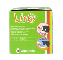 Load image into Gallery viewer, Licks - Zen Cat Calming - Cat Anxiety Relief- Cat Calming- LiquiPaks - 30 Use