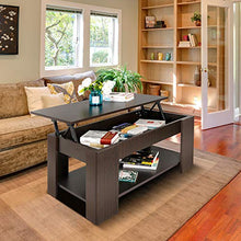 Load image into Gallery viewer, ZENY Lift Top Coffee Table with Hidden Compartment and Storage Shelves Modern Furniture for Home, Living Room, Décor
