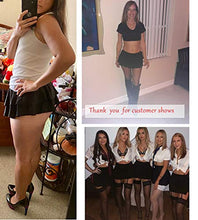 Load image into Gallery viewer, Avidlove Women Role Play Schoolgirl Skirt Lingerie Mini Pleated Skirts(Rose,XS)