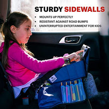 Load image into Gallery viewer, DMoose Kids Travel Tray Grey and Black | Bundle | Toddler Car Seat Lap Activity Tray with Padded Comfort Base