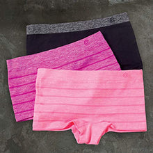Load image into Gallery viewer, C9 Champion Girls' Seamless Boyshort, Gabby Pink Heather-Ebony-Raspberry Shock Heather, S