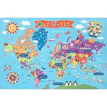 Load image into Gallery viewer, Round World Products Kid's Map, World, 24" x 36"
