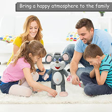Load image into Gallery viewer, SdeNow Rat Stuffed Animal, Waving Sing Dancing Rat Plush Interactive Toys, Fun Musical Squawking Animation Baby Stuffed Animals Electric Pet Mouse Toys Gifts for Kids
