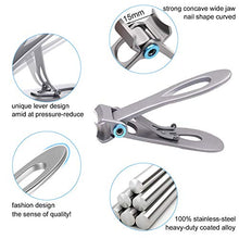Load image into Gallery viewer, Thick Toenail Clippers, Mens Nail Clippers for Large Big Thick Nail and Toenail Senior Nail Clippers with Easy Grip Rubber Handle for Podiatrist/Ingrown/Seniors/Professional
