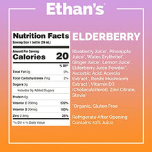 Load image into Gallery viewer, Ethan’s Organic Immune Boost Shots, Elderberry Flavor. Feel Better. Immunity Support, Made with Real Fruit, Vitamin C, Vitamin D, Reishi, Zinc, with No Added Sugar (12 Pack of 2oz Shots)