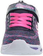 Load image into Gallery viewer, Skechers girls Sport Lighted - Shimmer Beams Sparkle Glow 20300n (Toddler) Sneaker, Navy/Multi, 8 Toddler US