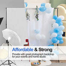 Load image into Gallery viewer, Emart Backdrop Stand 10x7ft(WxH) Photo Studio Adjustable Background Stand Support Kit with 2 Crossbars, 8 Backdrop Clamps, 2 Sandbags and Carrying Bag for Parties Wedding Events Decoration