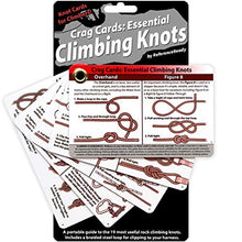 Load image into Gallery viewer, Crag Cards Essential Climbing Knots - Portable & Rugged Guide to 19 Rock Climbing Knots