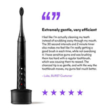 Load image into Gallery viewer, BURST Electric Toothbrush with Charcoal Sonic Toothbrush Head, Black