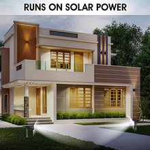 Load image into Gallery viewer, WBM Smart 20 LEDs Solar Landscape Spotlights, IP67 Waterproof, 2-in-1 Wireless Outdoor Security Lights for Yard Garden Driveway Porch Walkway Pool Patio, 4 Pack