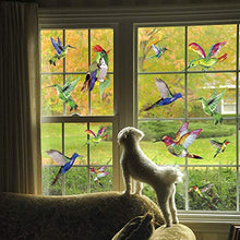 Load image into Gallery viewer, Hummingbird Window Clings Anti Collision Window Stickers Decor Decorative Bird Window Decals for Sliding Glass Doors(12 Pack)