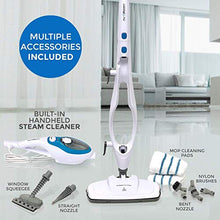 Load image into Gallery viewer, Steam Mop Cleaner 10-in-1 with Convenient Detachable Handheld Unit, Laminate/Hardwood/Tiles/Carpet Kitchen - Garment - Clothes - Pet Friendly Steamer Whole House Multipurpose Use by PurSteam