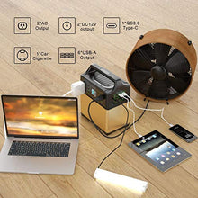 Load image into Gallery viewer, MAXOAK Portable Generator Power Station 400Wh Solar Generator 2AC Outlet 110V/300W Lithium Emergency Battery Backup Quiet Sine Power Storage for Outdoor CPAP Camping Hunting AC/Car/Sun Recharge