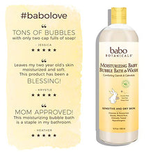 Load image into Gallery viewer, Babo Botanicals Moisturizing Baby 2-in-1 Bubble Bath & Wash with Natural Oatmilk and Organic Calendula, Oatmilk & Calendula 15 Fl Oz Oatmilk Calendula