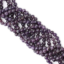 Load image into Gallery viewer, CHEAVIAN 45PCS 8mm Natural Amethyst Gemstone Round Loose Beads Crystal Energy Stone Healing Power for Jewelry Making 1 Strand 15"