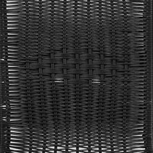 Load image into Gallery viewer, Flash Furniture 28'' Square Glass Metal Table with Gray Rattan Edging and 4 Gray Rattan Stack Chairs