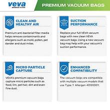Load image into Gallery viewer, VEVA 30 Pack Premium SuperVac Vacuum Bags Type Y Compatible with Hoover WindTunnel Upright Vacuum Cleaners Style Y, YZ, Z Allergen 4010100Y Models Replacement Bag