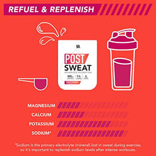 Load image into Gallery viewer, Post Sweat Advanced Hydration Post-Workout Supplement Powder | Muscle Recovery Sports Drink with Electrolytes + 9 Essential Amino Acids | Informed Choice Sport Certified & Non-GMO (Fruit Punch)