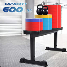 Load image into Gallery viewer, MaxKare Flat Weight Bench 600 LBS Capacity 42x18.5x19'' Workout Exercise Fitness Bench Thick Backrest Cushion for Home Gym Strength Training