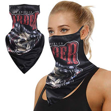 Load image into Gallery viewer, Face Mask Neck Gaiters,WXXM Adjustable Neck Gaiter Seamless Bandanas Face Mask, Neck Gaiter Scarf Earloop Lightweight Soft Quick-Dry Breathable Bandanas Face Cover for Festivals Raves Riding Outdoors
