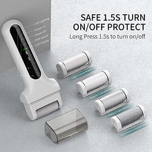 Load image into Gallery viewer, Electric Callus Dead Hard Skin File Remover for Softer Feet | Foot Skin Care Home Spa Pedicure Kit | Smooth Scrubber Scraper Grater Shaver Cleaner Set for Dry Cracked Heel Repair, Gift for Men & Women