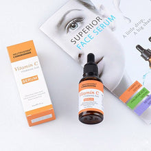 Load image into Gallery viewer, Vitamin C serum - Highest Naturally Concentrated Vitamin C serum + 30% Hyaluronic Acid - Organic Skin Care for Anti-Aging Wrinkle Facial serum for Face & Eyes - Vegan Vitamin C Serum Paraben Free