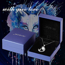 Load image into Gallery viewer, Jewever S925 Sterling Silver Lovely Moon Cat Necklace Freshwater Cultured Pearl Women Gift