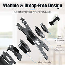 Load image into Gallery viewer, Mounting Dream Full Motion Monitor Wall Mount TV Bracket for 10-26 Inch LED, LCD Flat Screen TV and Monitor, TV Mount with Swivel Articulating Arm, Monitor Mount Up to VESA 100x100mm and 33LBS MD2463