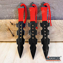 Load image into Gallery viewer, Tactical Knife Survival Knife Hunting Knife 7.5" Ripper Throwing Knives Set Fixed Blade Knife Razor Sharp Edge Camping Accessories Survival Kit Tactical Gear 74397 (Black)