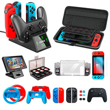 Load image into Gallery viewer, Accessories Kit Bundles Compatible with Nintendo Switch Starter, OIVO Accessories Bundle Kit for Nintendo Switch Console (All in 1)