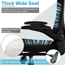 Load image into Gallery viewer, Dedeo Ergonomic Office Chair, High Back Mesh Desk Chair with Adjustable Headsrest, Rolling Swivel Home Office Desk Chairs with Flip-Up Armrest, Tilt Function, Lumbar Support, Soft Thick Seat Cushion