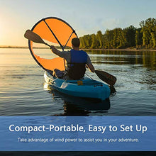 Load image into Gallery viewer, VGEBY Wind Sail, 42inch Kayak Sail Foldable Wind Paddle Adventure Sail Fold-able Downwind Sail for Kayaks, Canoes, Inflatable Boats, Paddle Board
