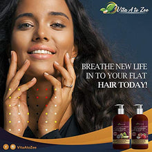 Load image into Gallery viewer, Apple Cider Vinegar & Biotin Shampoo & Conditioner (2 x 16oz) | Infused with Aloe Vera Juice, Argon Oil & Saw Palmetto Extract | Balances pH, Condition, Strengthen, Moisturize & Remove Build-up