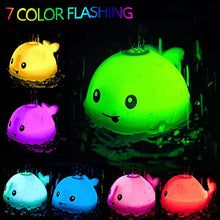 Load image into Gallery viewer, DPTOYZ Baby Bath Toys, Whale Bath Toys Induction Sprinkler Light Up Bath Toys for Toddlers Kids Boys Girls, Pool Bathroom Baby Toys , Bathtub Shower for Toddlers Pack of 2