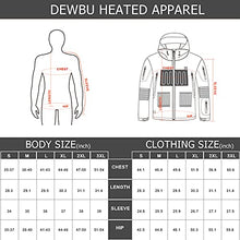Load image into Gallery viewer, DEWBU Heated Jacket with 12V Battery Pack Winter Outdoor Soft Shell Electric Heating Coat, Men's Grey, XL