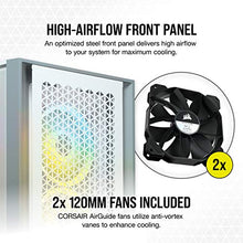 Load image into Gallery viewer, Corsair 4000D Airflow Tempered Glass Mid-Tower ATX PC Case - White