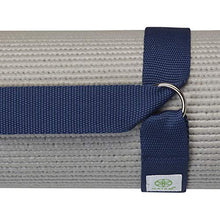 Load image into Gallery viewer, Gaiam Easy-Cinch Yoga Mat Sling, Navy, 1 Count
