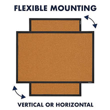 Load image into Gallery viewer, Quartet Cork Board Bulletin Board, 2' x 3' Framed Corkboard, Black Frame, Decorative Hanging Pin Board, Perfect for Home Office Decor, Home School Message Board or Vision Board (MWDB2436-BK)